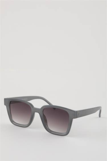 Woman Square Plastic Sunglasses