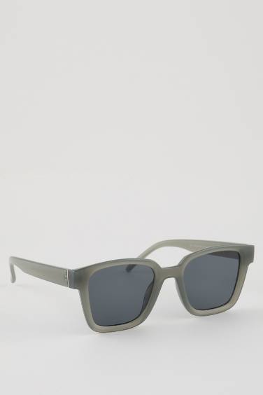 Woman Square Plastic Sunglasses