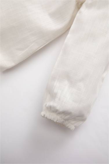 Regular Fit Linen Look Long Sleeve Shirt