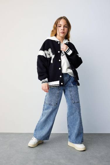 Girl Wide Leg Cargo Pants