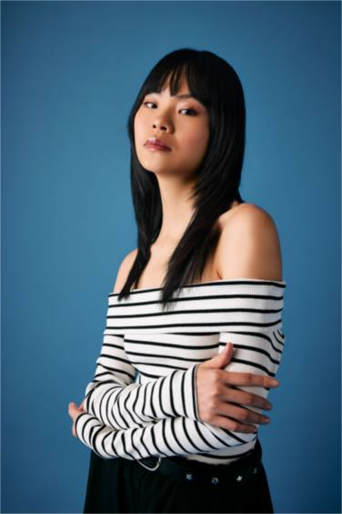 Fitted Striped Long Sleeve T-Shirt