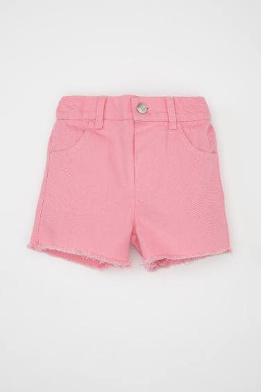 Short Gabardine pour Bébé Fille