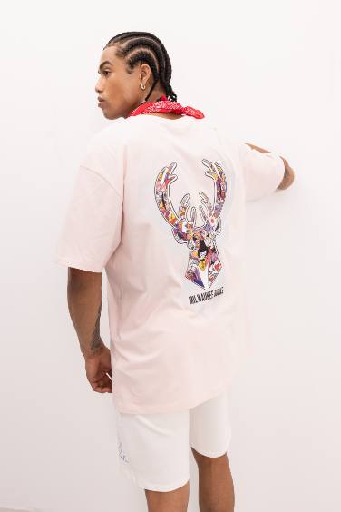 DeFactoFit NBA Milwaukee Bucks Boxy Fit Crew Neck T-Shirt