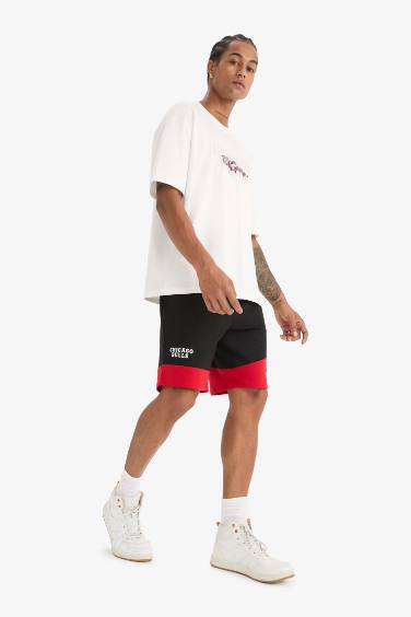 DeFactoFit NBA Chicago Bulls Standard Fit Shorts