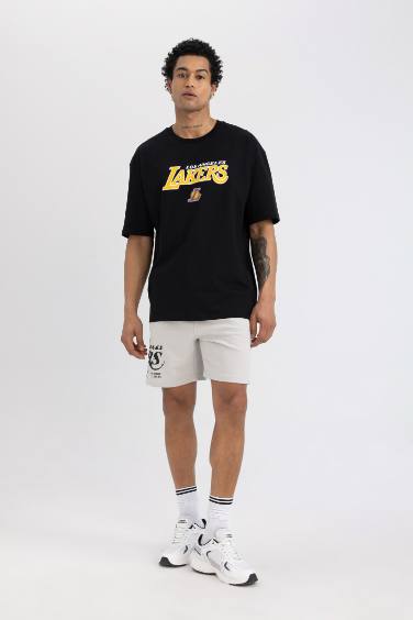 DeFactoFit NBA Los Angeles Lakers Standard Fit Shorts