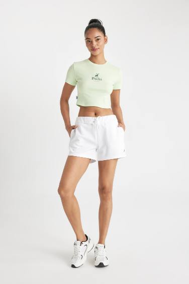 DeFactoFit NBA Milwaukee Bucks Crop T-Shirt