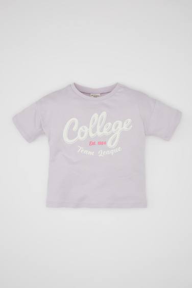 Baby Girl Printed Short Sleeve T-Shirt