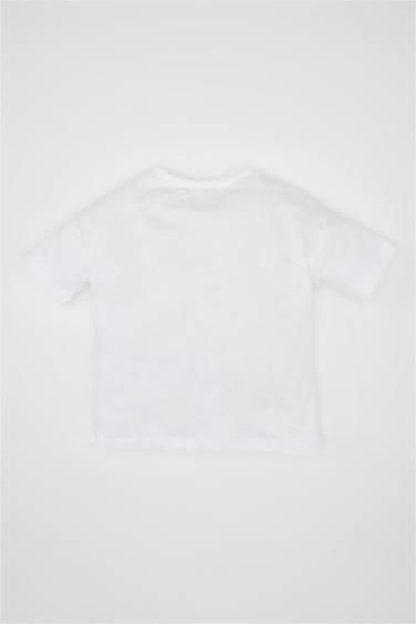 T-Shirt imprimé à Manches Courtes et Col Rond Pour Bébé Fille