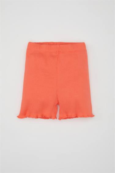 طقم بناتي شورت وتيشيرت مضلع - قطعتين