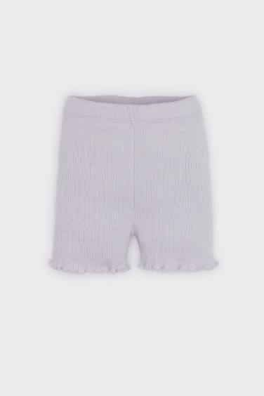 Девочка Младенец Комплект из 2 Частей Вафельная Футболка с Шортами