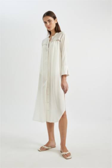 لبس بحر قطن قصة عادية من Fall in Love