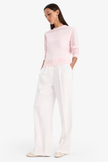 Relax Fit Crew Neck Knit Pullover