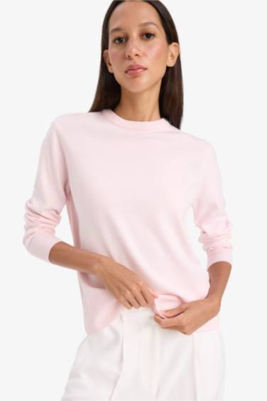 Relax Fit Crew Neck Knit Pullover