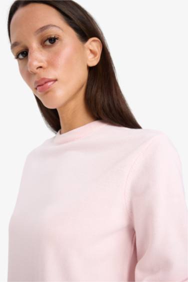 Relax Fit Crew Neck Knit Pullover