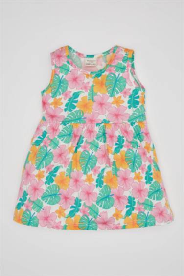 Baby Girl Patterned Sleeveless Dress