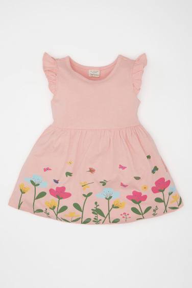 Baby Girl Floral Short Sleeve Dress