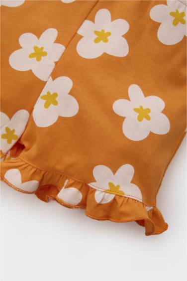 Baby Girl Floral Suspender Jumpsuit