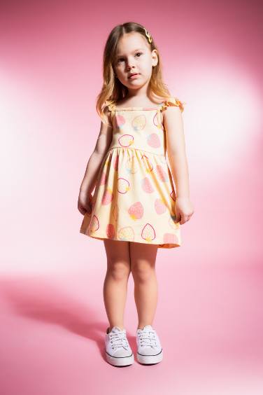 Baby Girl Patterned Sleeveless Dress