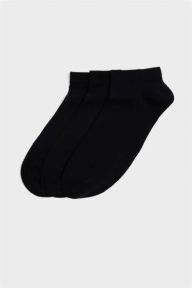 Erkek Dikişsiz 3'lü Bambu Patik Çorap