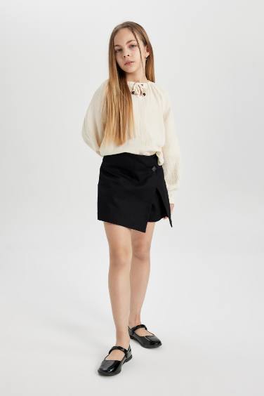 Girl Gabardine Regular Fit Skirt