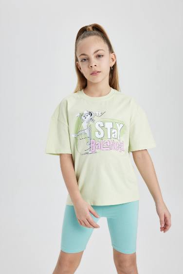 Girl Looney Tunes Relax Fit Crew Neck Short Sleeve T-Shirt