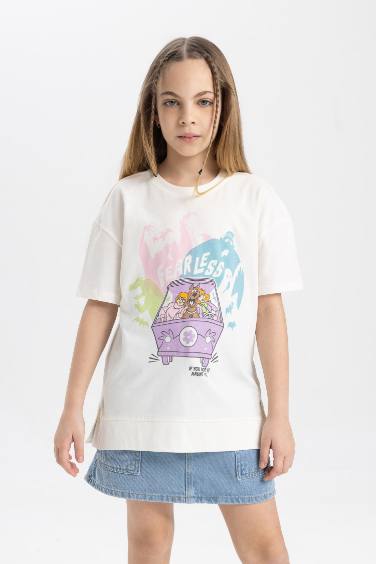 Girl Scooby Doo Oversize Fit Crew Neck T-Shirt