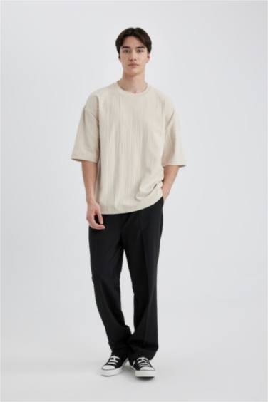 Loose Fit Crew Neck Short Sleeve T-Shirt