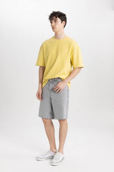 T-Shirt Oversize Imprimé Col Rond Manches Courtes