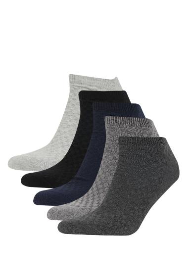 Man 5 Piece Cotton Booties Socks