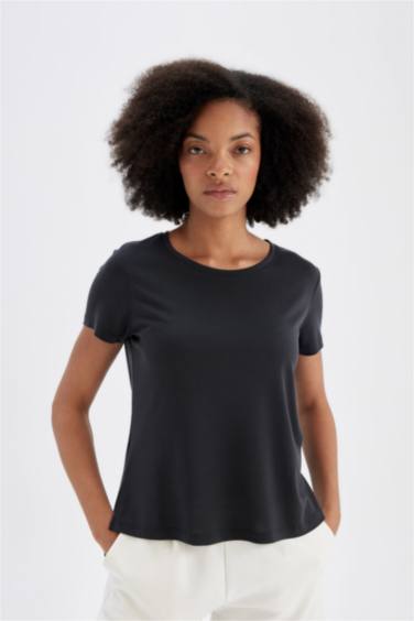 DeFactoFit Standard Fit Modal T-Shirt