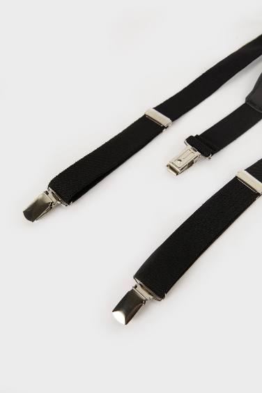 Erkek Çocuk Pamuklu 2'li Takım Pantolon Askısı Papyon