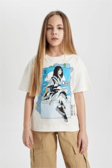 تي شيرت اوفر سايز بناتي نص ردن