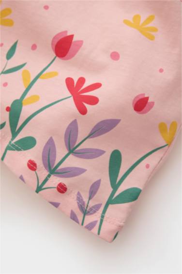 فستان بيبي بناتي فلورال قصة عادية بحمالات