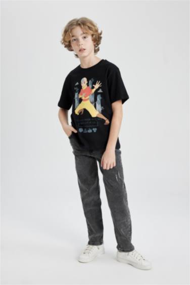 T-Shirt à Manches Courtes avec Impression Avatar The Last Airbender pour Garçon