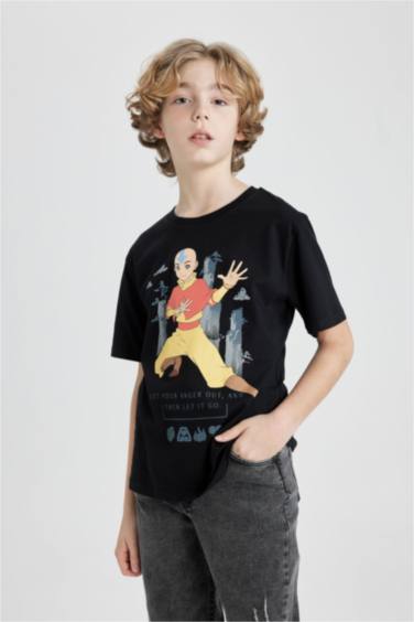 T-Shirt à Manches Courtes avec Impression Avatar The Last Airbender pour Garçon