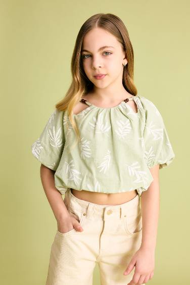 Girl Short Sleeve Blouse