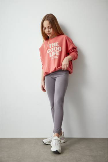 Girl Printed Sweatshirt Leggings 2 Piece Set