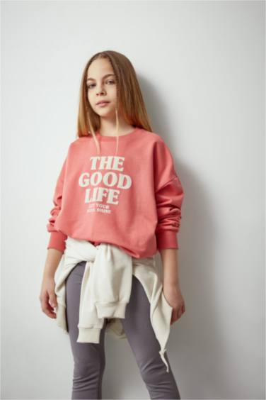 Girl Printed Sweatshirt Leggings 2 Piece Set