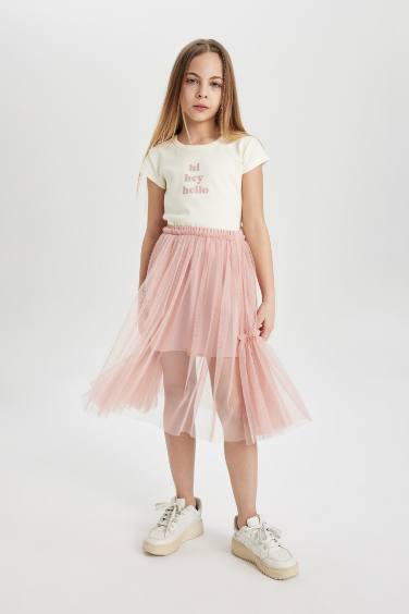 Jupe Tutu à Taille Élastique pour Fille