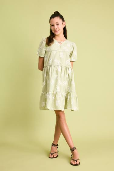 Regular Fit Cotton Woven Dress