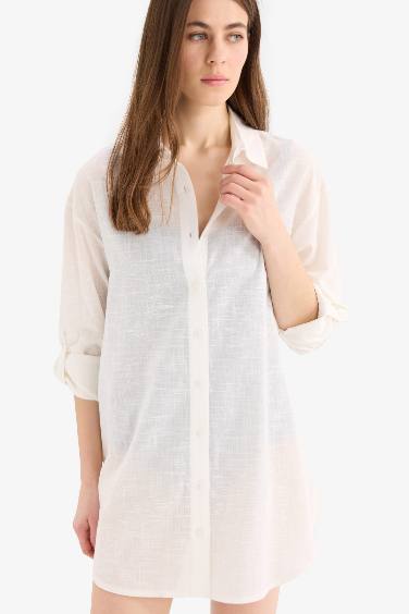 Fall in Love Regular Fit Хлопковое пляжное платье