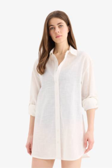 Fall in Love Regular Fit Хлопковое пляжное платье