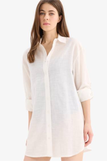 Fall in Love Regular Fit Хлопковое пляжное платье