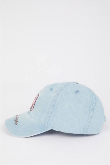 Girl Embroidered Denim Cap