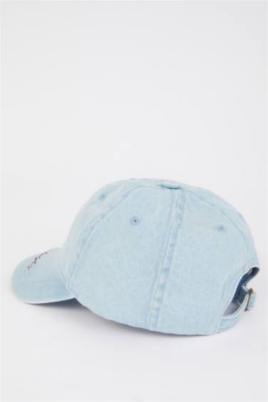 Girl Embroidered Denim Cap