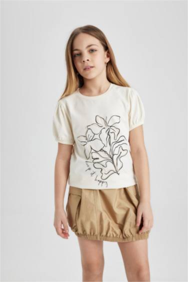 Футболка стандартного кроя для девочек