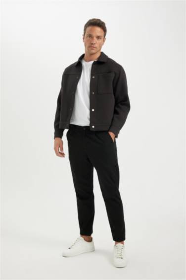 Relax Fit Polo Collar Lined Jacket