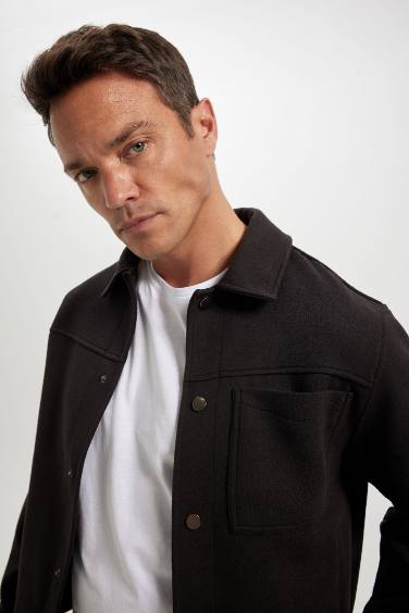 Relax Fit Polo Collar Lined Jacket