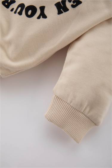 سويت شيرت ولادي قصة عادية بطبعة نمر