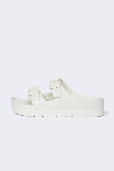 Woman High Base Double Band Eva Slippers